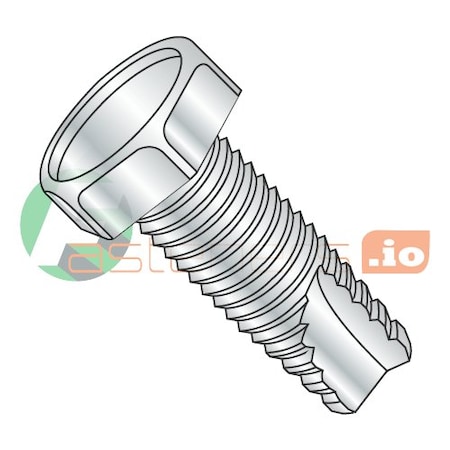 Newport Fasteners Thread Cutting Screw, 1/4"-20 x 1-1/2 in, Zinc Plated Steel Hex Head Hex Drive, 1250 PK 927071